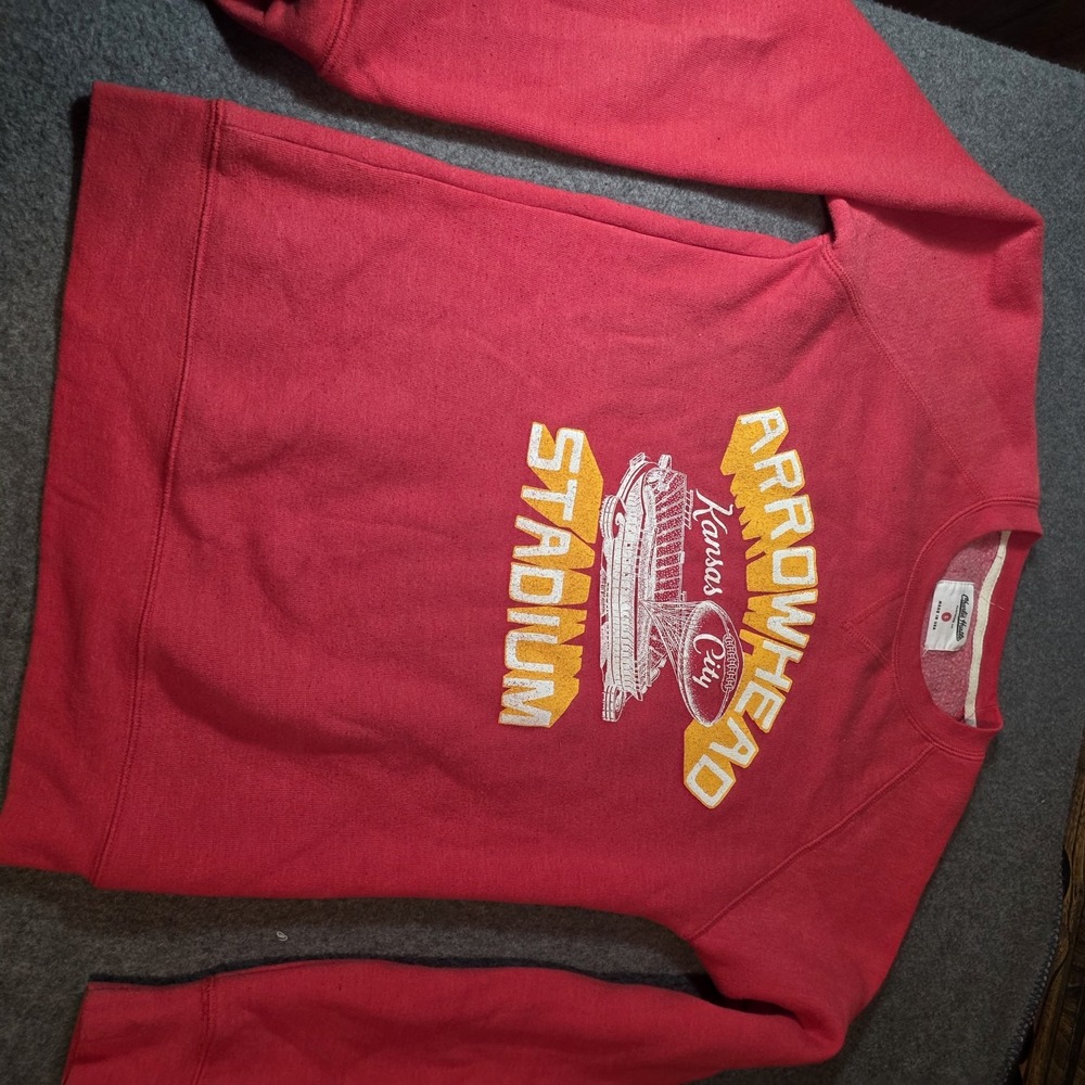 Charlie Hustle Arrowhead Kansas City sweatshirt Made In Usa Small K2